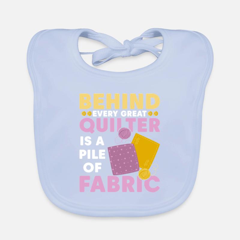 Behind Every Great Quilter Sewing Quilting Organic Baby Bibs