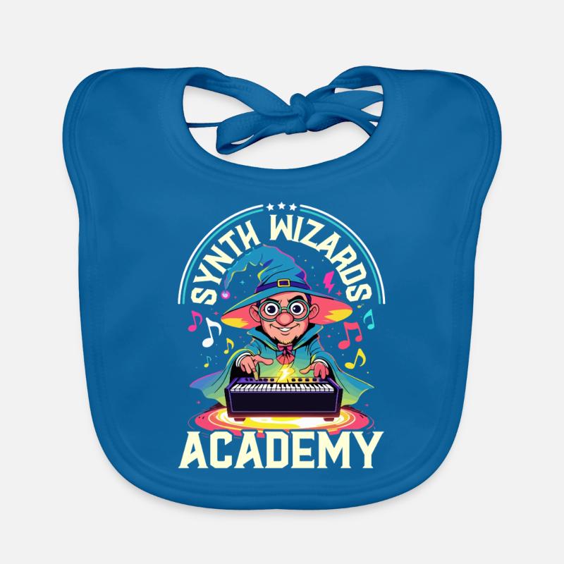 Synthesizer Synth Wizards Academy Organic Baby Bibs