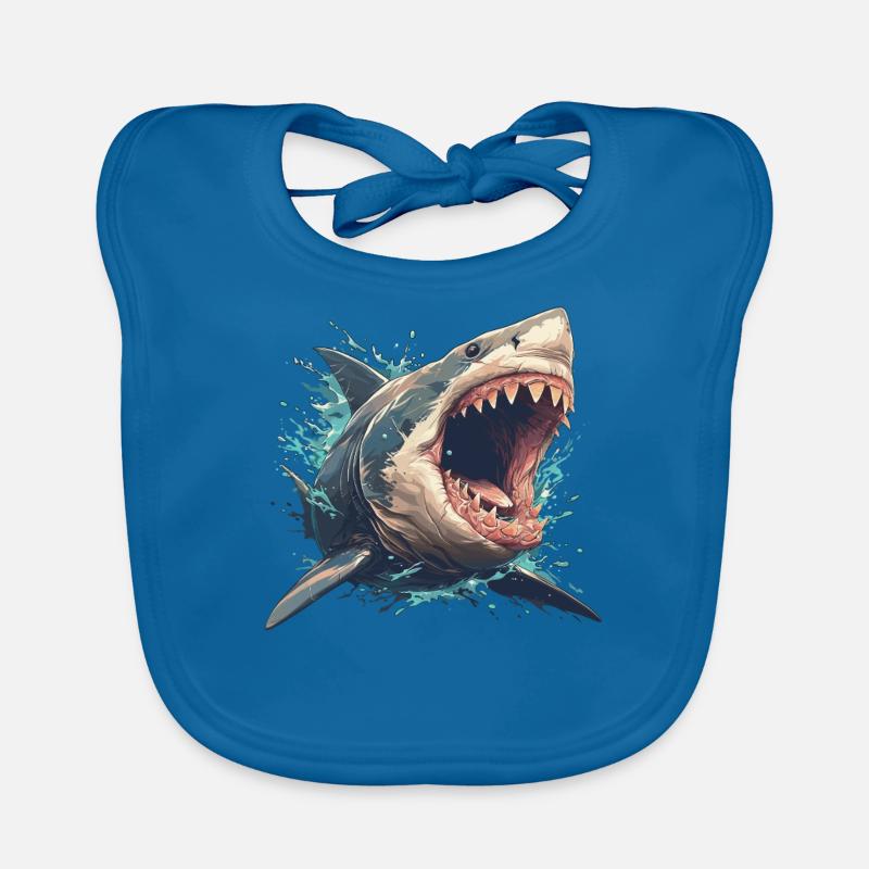 Grands requins blancs Grand requin blanc Bavoir bio Bébé