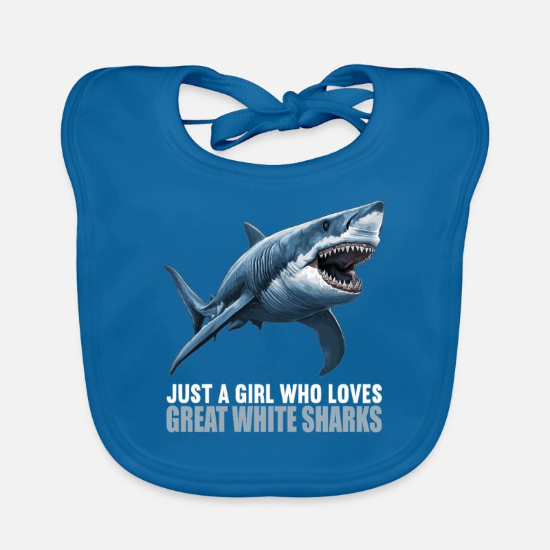 Grands requins blancs Grand requin blanc Bavoir bio Bébé