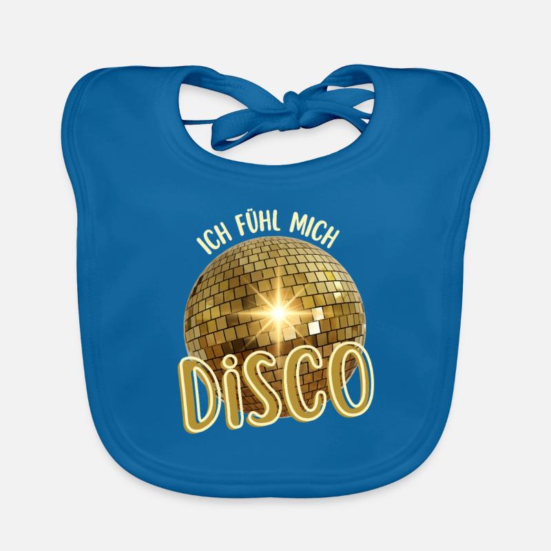 I feel disco. Dancing Dancers Discotheque Organic Baby Bibs