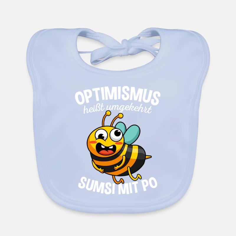 Optimismus Sumsi Mit Po Imker Bienen Honig Spruch Baby Bio-Lätzchen