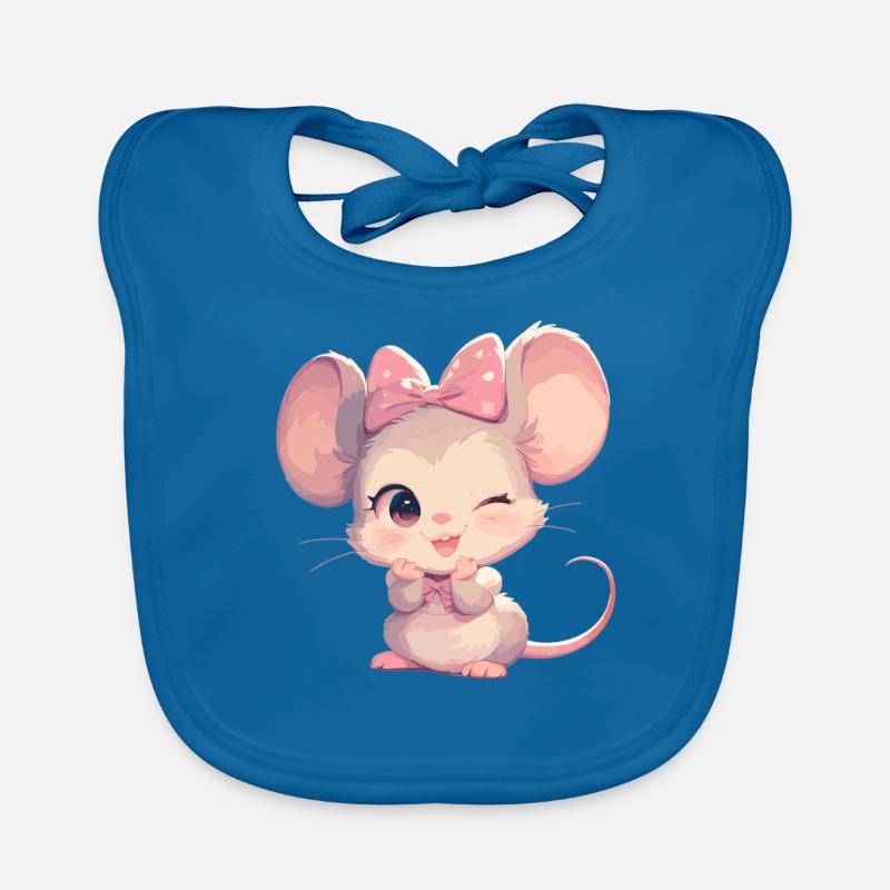 Mäuse Maus Baby Bio-Lätzchen