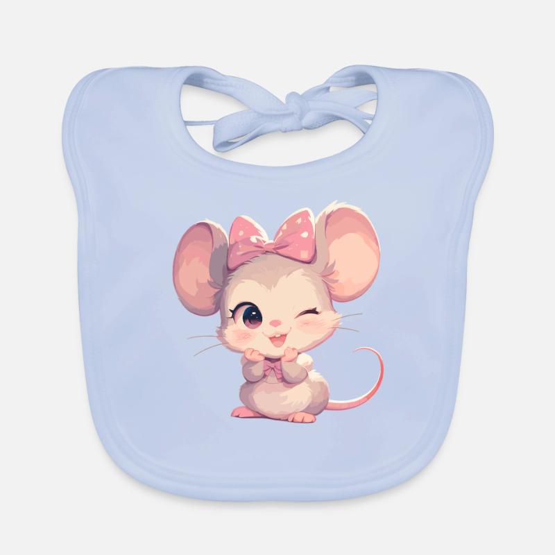 Mice Mouse Organic Baby Bibs