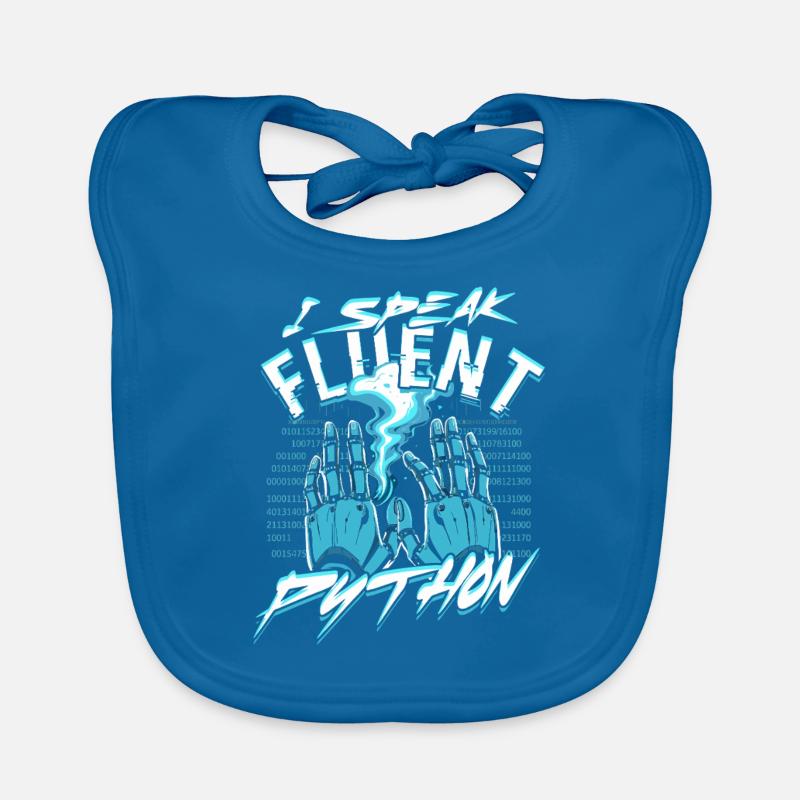 Informatiker Je parle couramment Python Bavoir bio Bébé