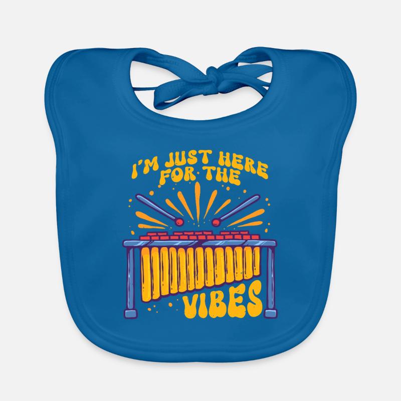 Vibraphone Marimba Je suis juste là pour les vibrations Bavoir bio Bébé