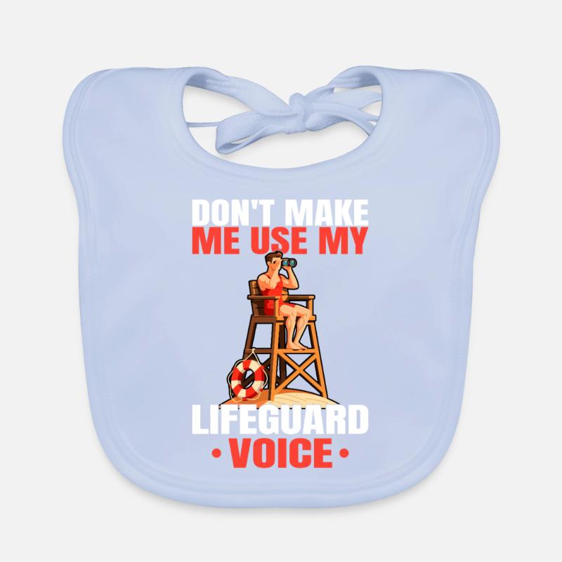 Ne me fais pas utiliser mon sauveteur Sauveteur drôle Bavoir bio Bébé