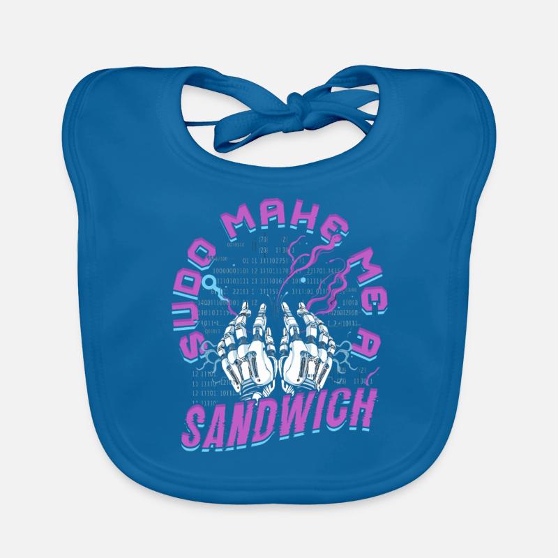 L’informaticien Sudo Make Me A Sandwich Bavoir bio Bébé