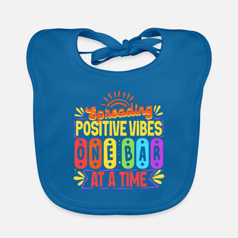 Vibraphone Marimba One Bar At A Time Organic Baby Bibs