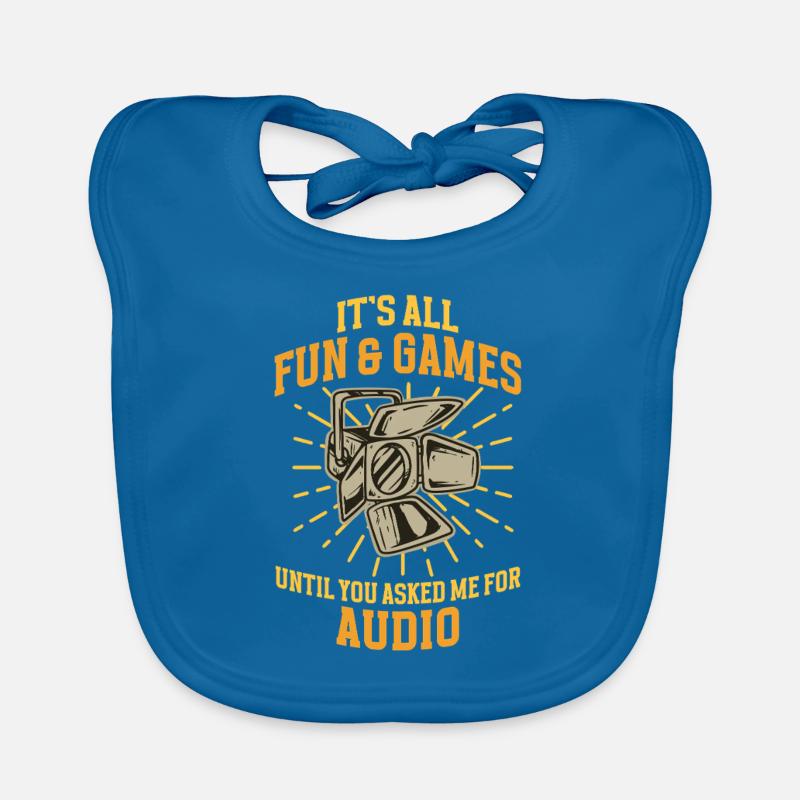 Technicien d’éclairage It’s Fun & Games Audio Bavoir bio Bébé
