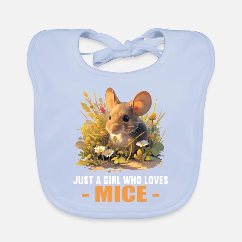Mice Mouse Organic Baby Bibs