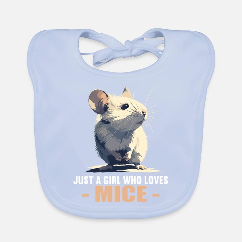 Mice Mouse Organic Baby Bibs