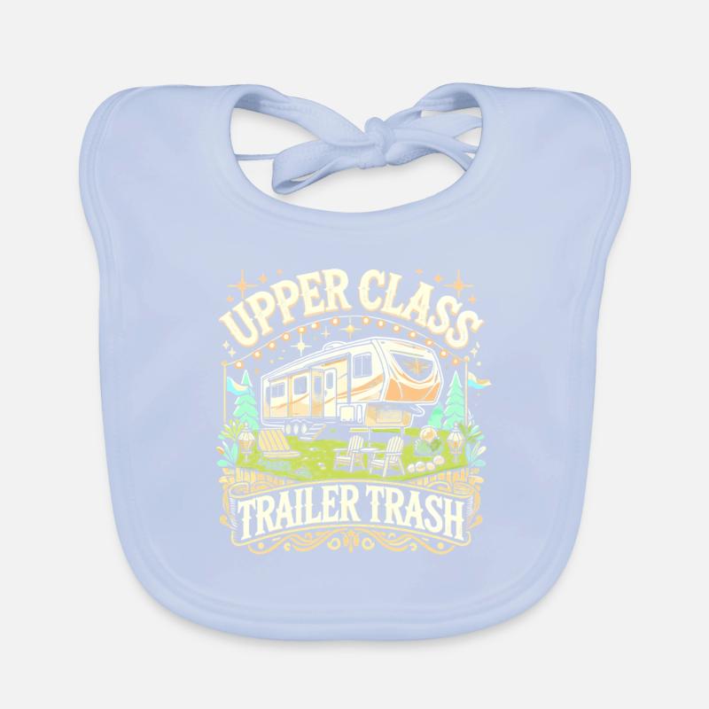 Upper Class Trailer Trash Baby Bio-Lätzchen