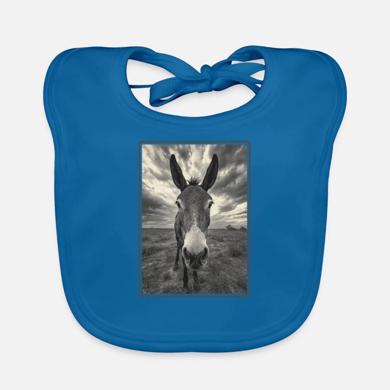 Mules Mule - Bavoir bio Bébé - bleu paon
