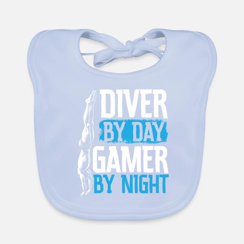 Tremplin Plongée Plongée Plongeurs Bavoir bio Bébé