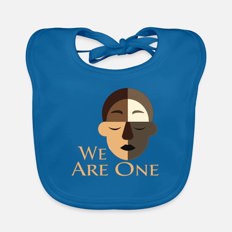 We Are One Diversity Equality Tolerance Organic Baby Bibs
