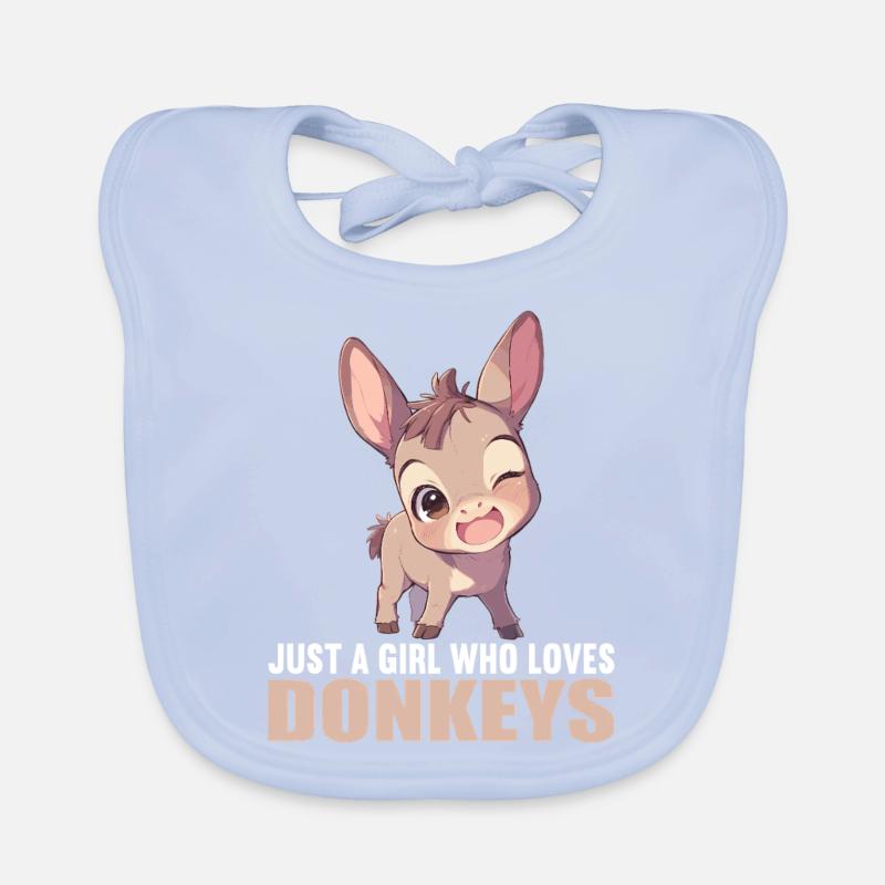 Donkey Esel Baby Bio-Lätzchen