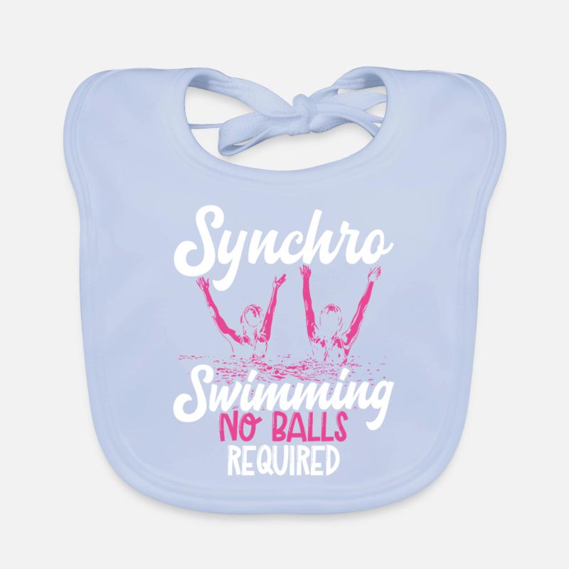 Synchronschwimmen Synchro Schwimmer Baby Bio-Lätzchen