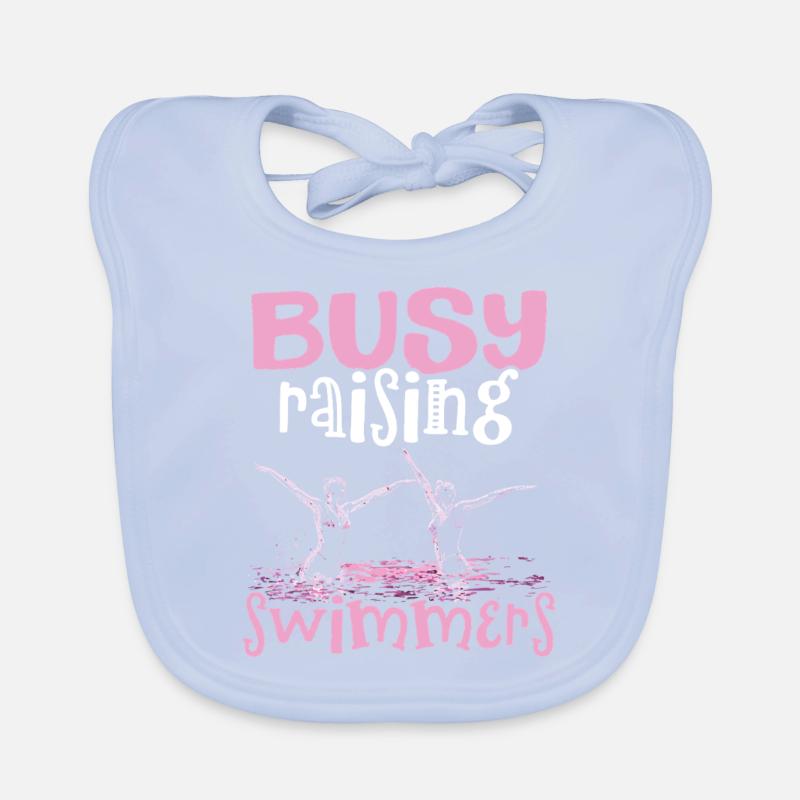 Synchronized Swimming Synchro Swimmers Organic Baby Bibs