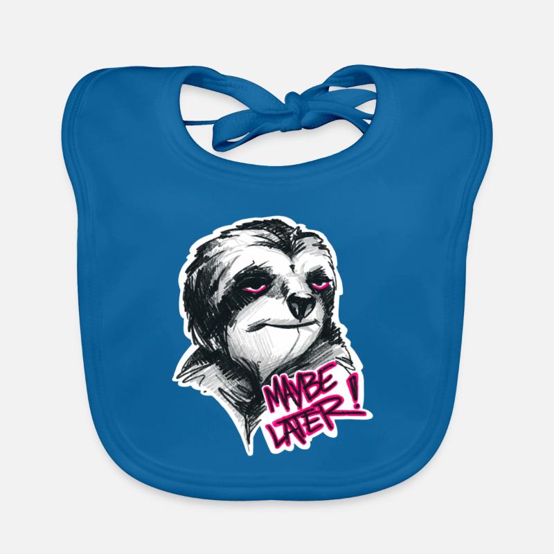 Tired Sloth Organic Baby Bibs