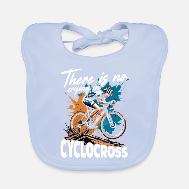 Cyclocross There Is No Crying In Cyclocross Baby Bio-Lätzchen