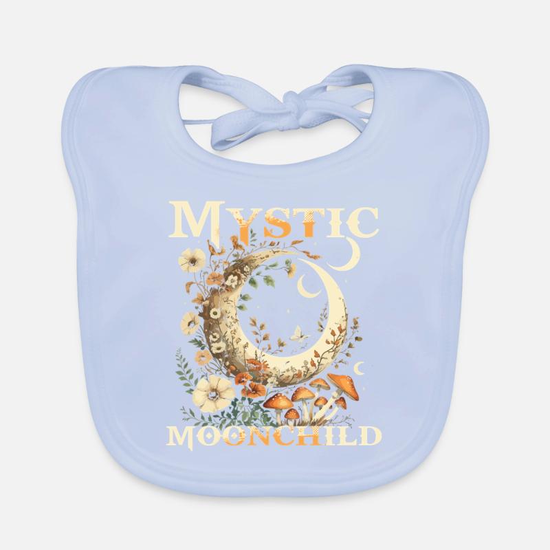 Fairycore Fée Gothique Mystique Moonchild Bavoir bio Bébé