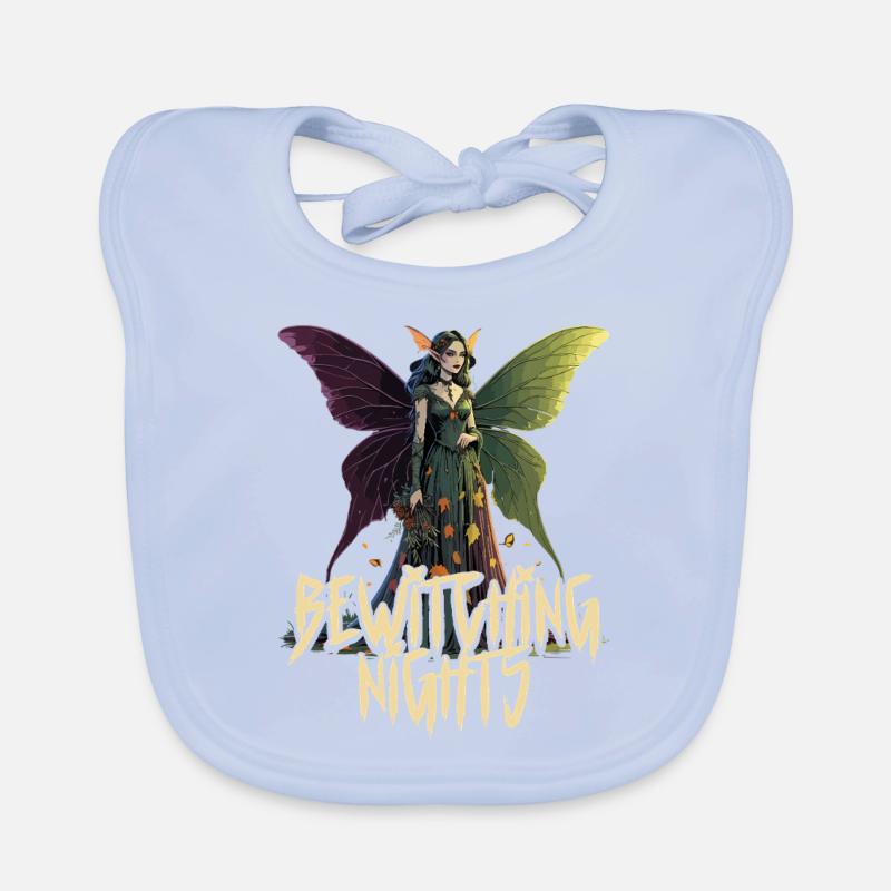 Fairycore Fee Gotisch Bewitching Nights Baby Bio-Lätzchen