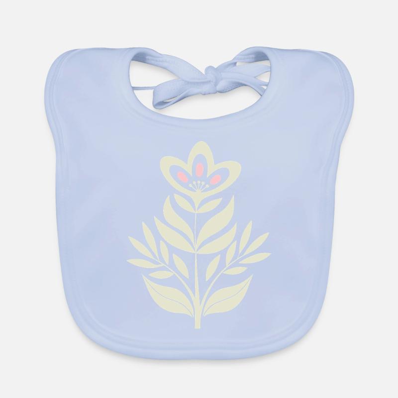 Fleurs - Printemps - Été Bavoir bio Bébé