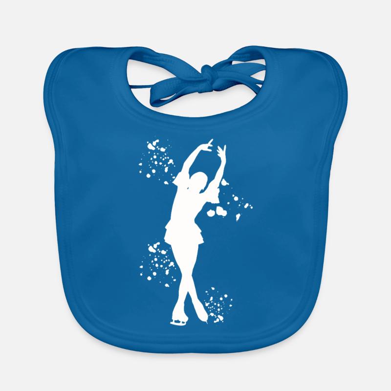 Figure Skating Skating Figure Skating Organic Baby Bibs