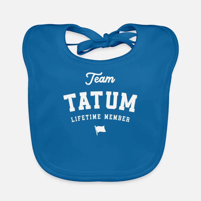 Team Tatum Lebenslanges Mitglied Lustiger Name Tatum Baby Bio-Lätzchen