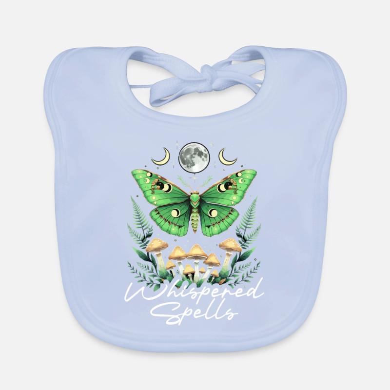 Fairycore Fée Gothique Murmuré Sortilèges Bavoir bio Bébé