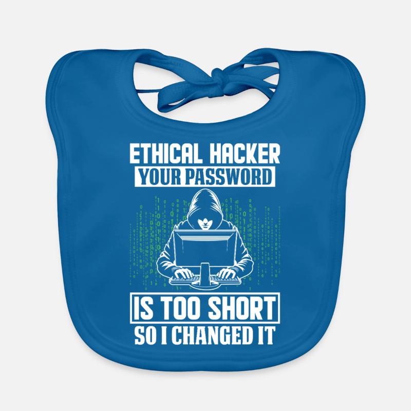 Hacker éthique Cyber Security Code Cracker Drôle Bavoir bio Bébé