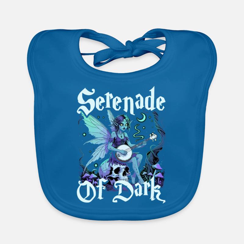 Fairycore Fée Gothique Sérénade Des Ténèbres Bavoir bio Bébé