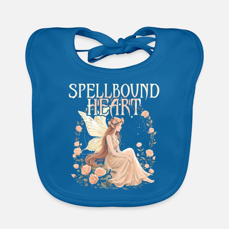 Fairycore Fairy Gothic Spellbound Heart Organic Baby Bibs