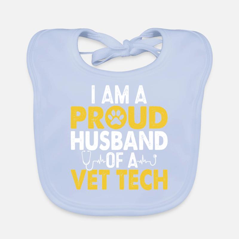 Tierarzt Tech Lustig Ehemann Wertschätzung Tierarzt Baby Bio-Lätzchen