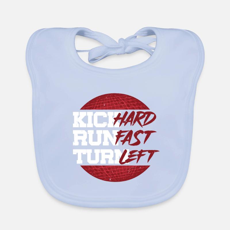 Kickball Spieler Kick Hard Run Fast Turn Left Baby Bio-Lätzchen