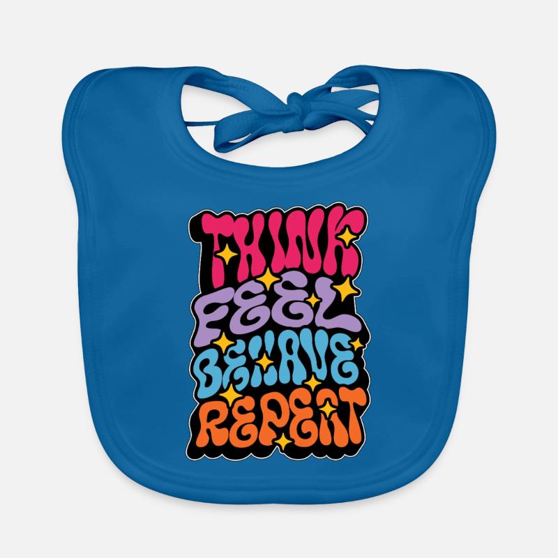 Behavioral Therapist Think Feel Behave ABA Therapy Baby Bio-Lätzchen