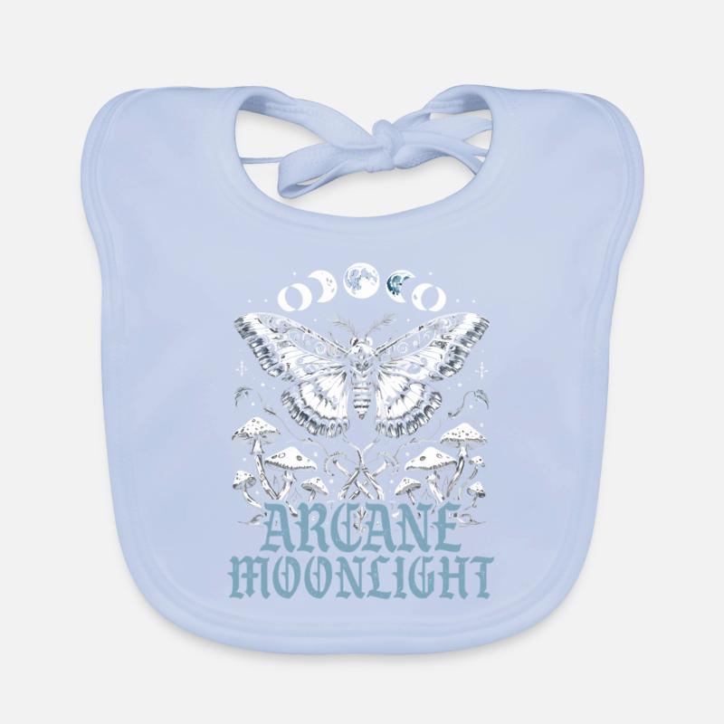 Fairycore Fairy Gothic Arcane Moonlight Organic Baby Bibs