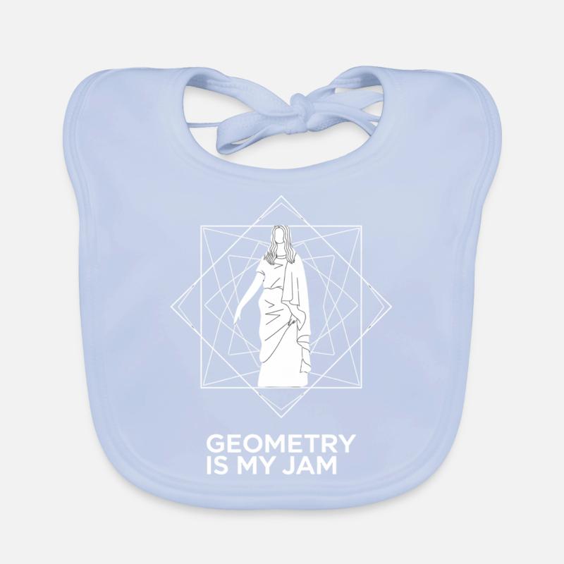 Geometry Is My Jam Design Baby Bio-Lätzchen