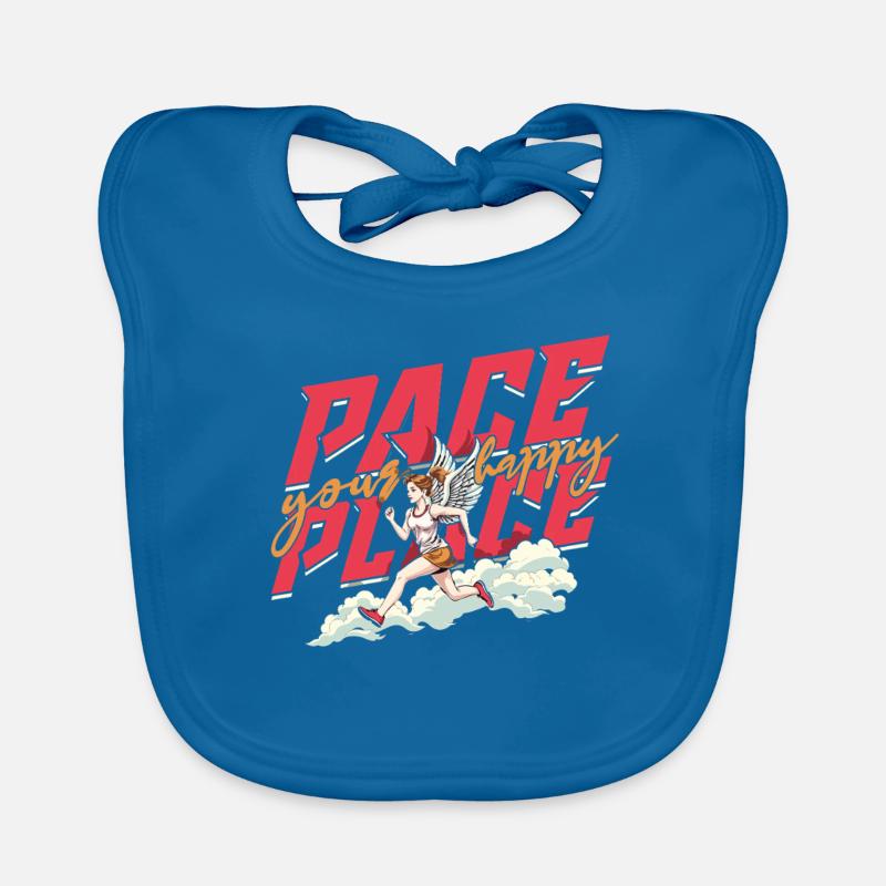 Marathon Marathon Runners Running Organic Baby Bibs
