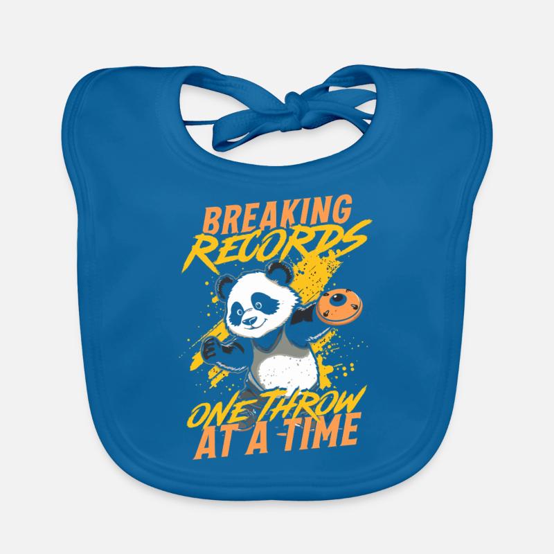 Discus Throw One Thwor At A Time Organic Baby Bibs