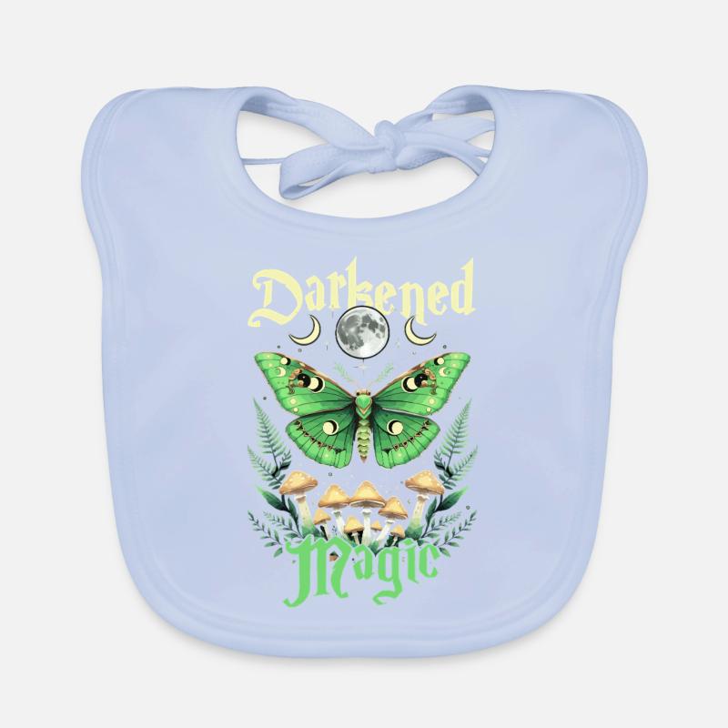 Fairycore Fairy Gothic Darkened Magic Organic Baby Bibs