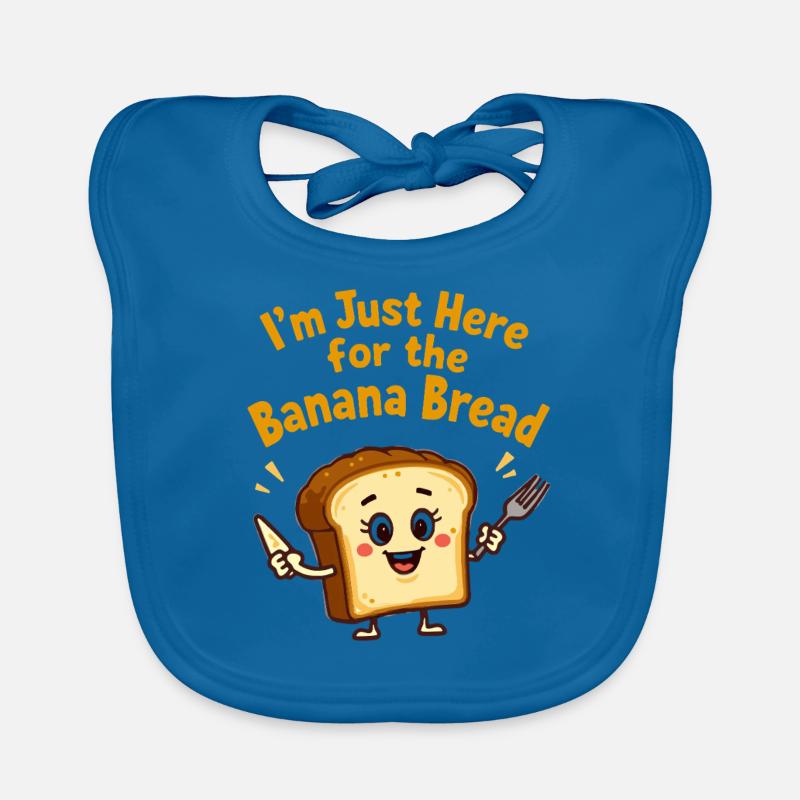 Banana Bread Lover Baking Enthusiast Cozy Organic Baby Bibs