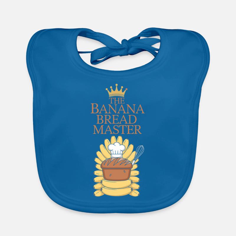 Banana Bread Lover Baking Enthusiast Cozy Organic Baby Bibs