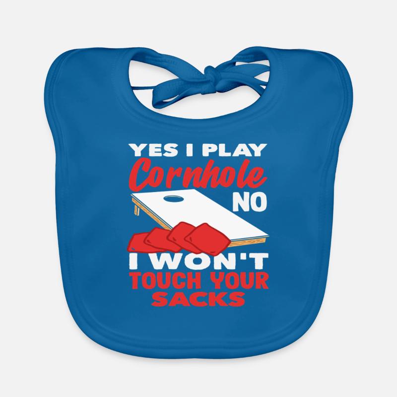 Cornhole Lover Game Enthusiast Organic Baby Bibs