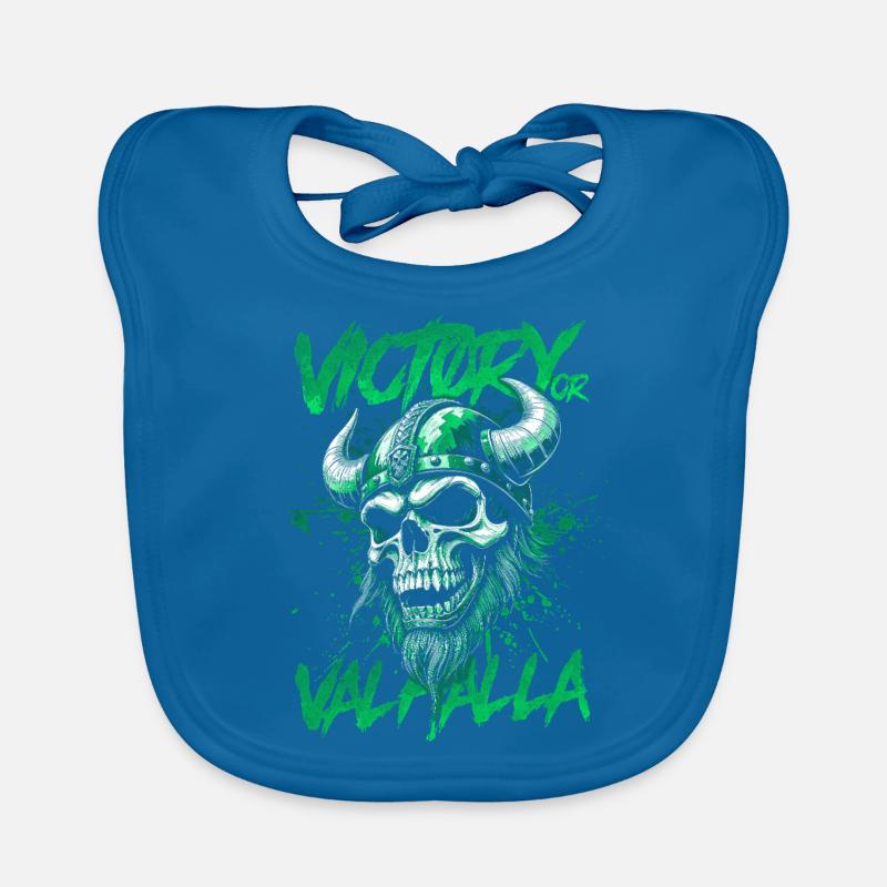 Nordischer Wikingersieg oder Walhalla Baby Bio-Lätzchen