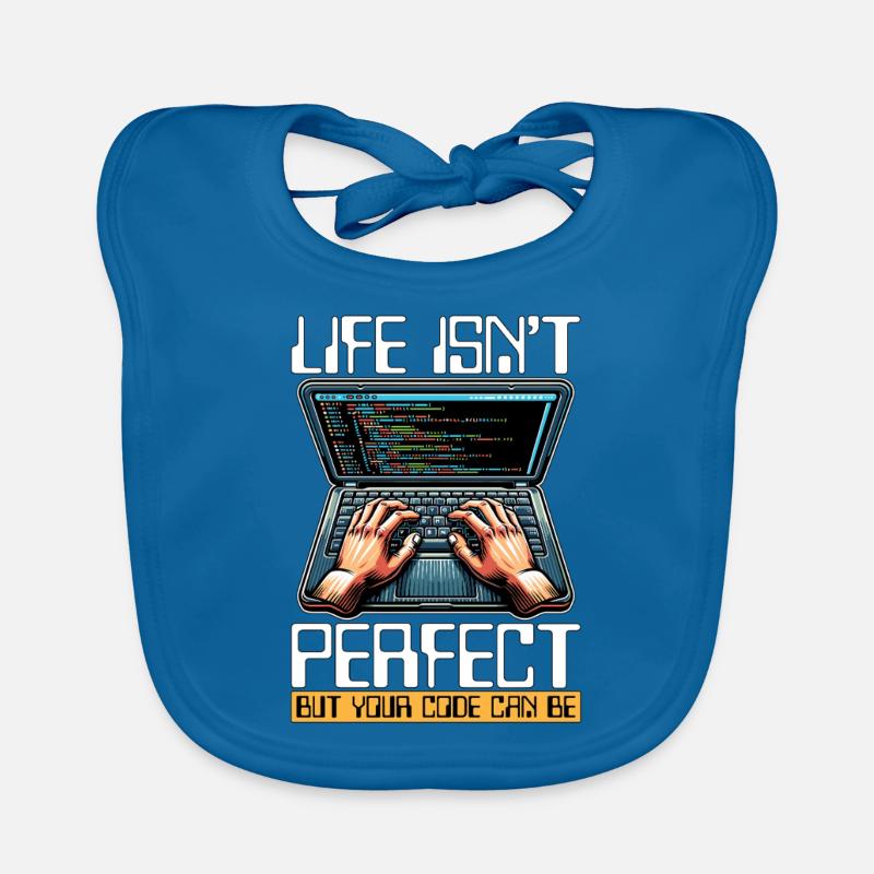 Coder Life Isn't Perfect But Your Code Developer Baby Bio-Lätzchen