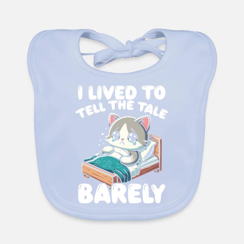 Douleur à l’estomac Survivant Douleur à l’estomac Bavoir bio Bébé