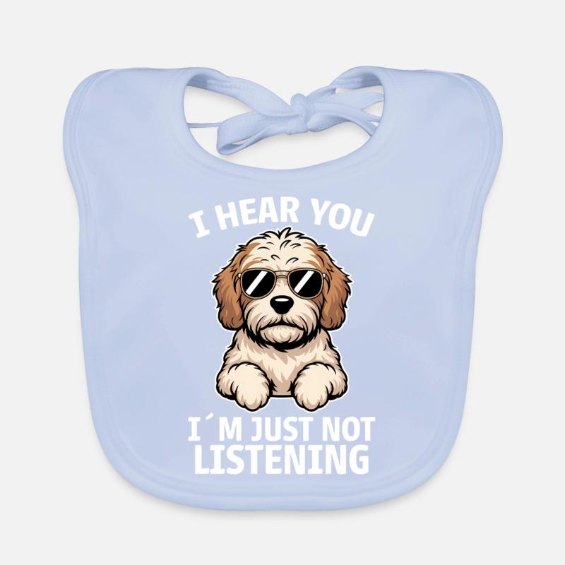 Cockapoo disant chiens drôle Cockapoo cadeau Bavoir bio Bébé