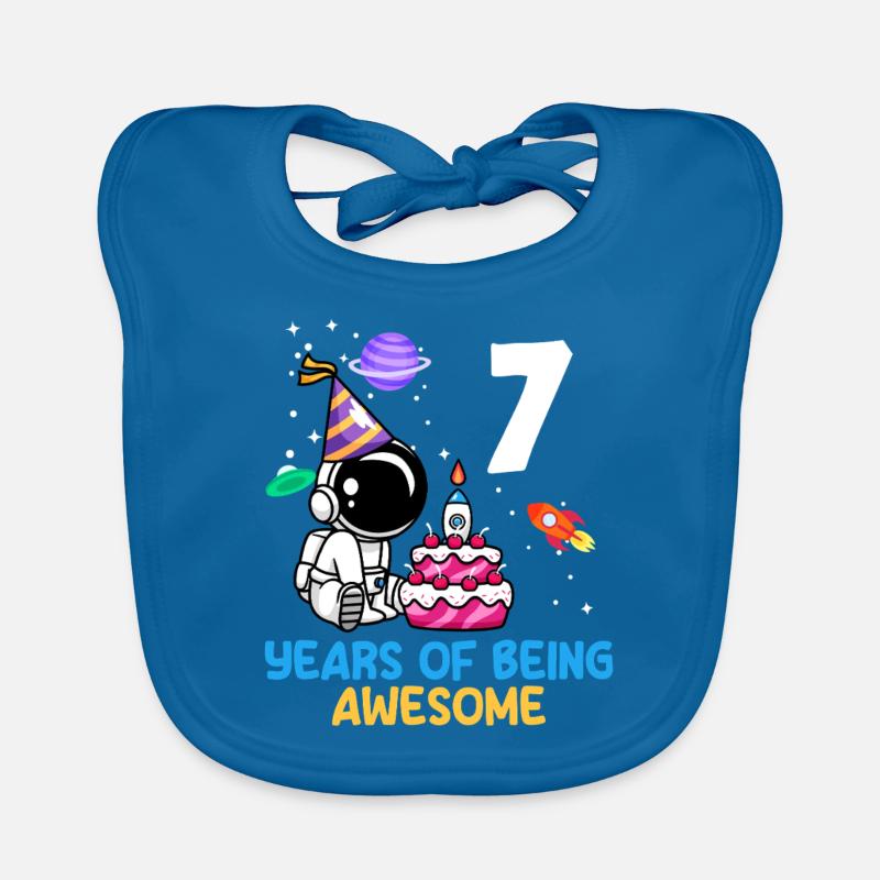 7 ans d’aventure spatiale Bavoir bio Bébé